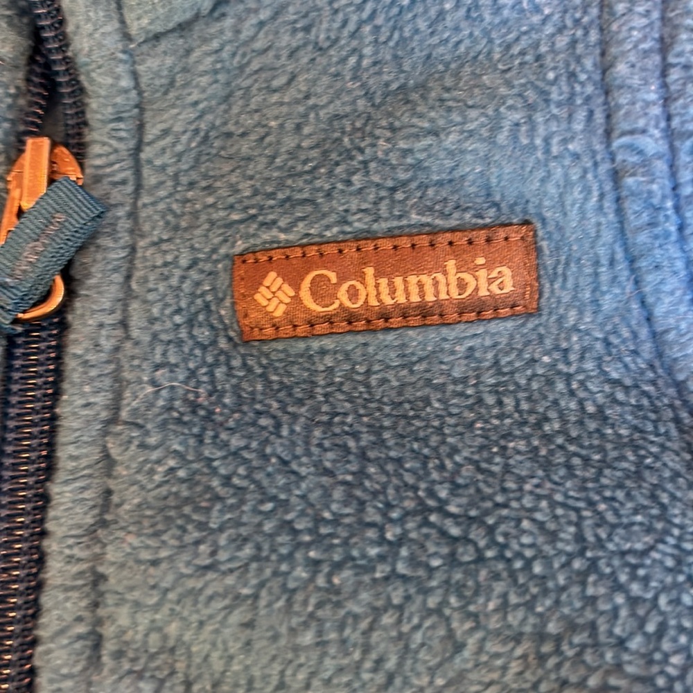 Columbia Blue Kids Fleece Vest - Picture 2 of 6